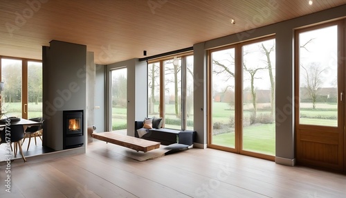 Interior of a design country house in the Netherlands.