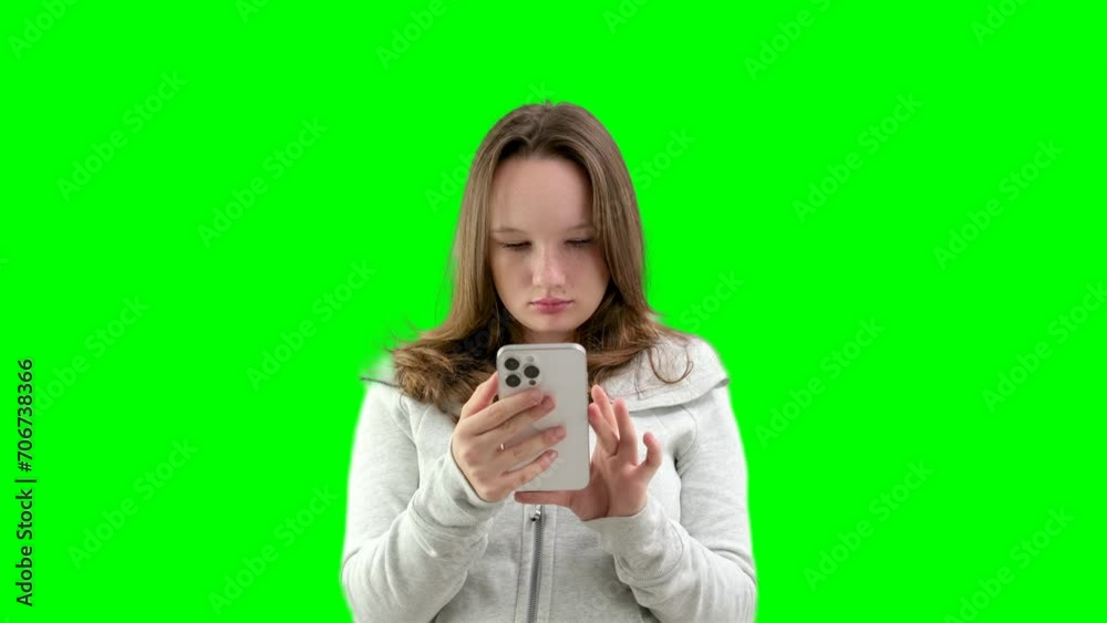 young lady using a smart phone and touching screen. High quality 4k footage young lady using a smart phone and touching screen. High quality 4k footage