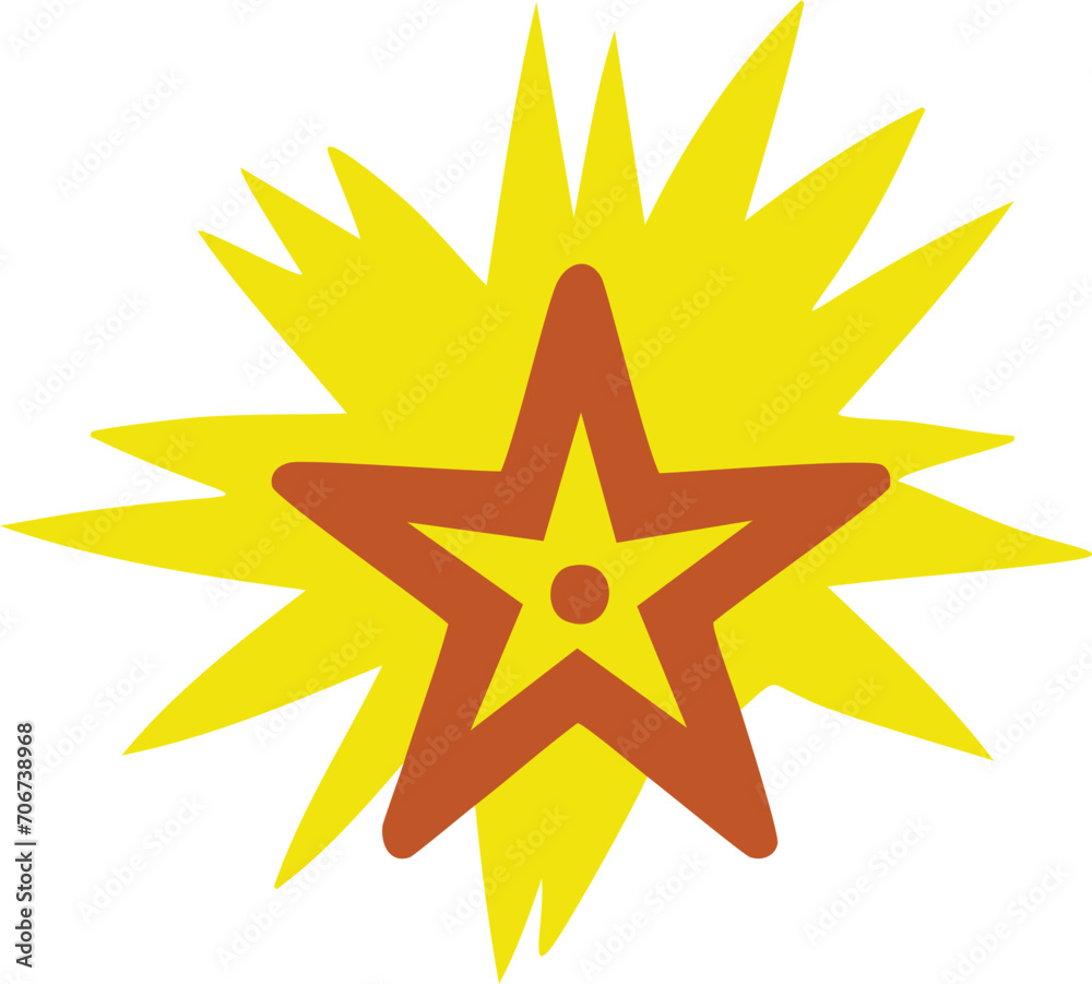 A Vibrant Yellow Starburst Design A Vibrant Yellow Starburst Design