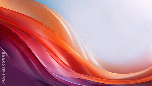 Beautiful multicolour abstract twisted curve lines with blend effect, smooth lines and twisted shapes in motion with space for text