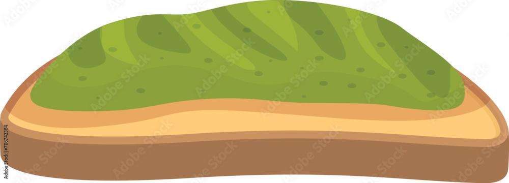 Pesto green board icon cartoon vector. Natural basil. Cook culinary