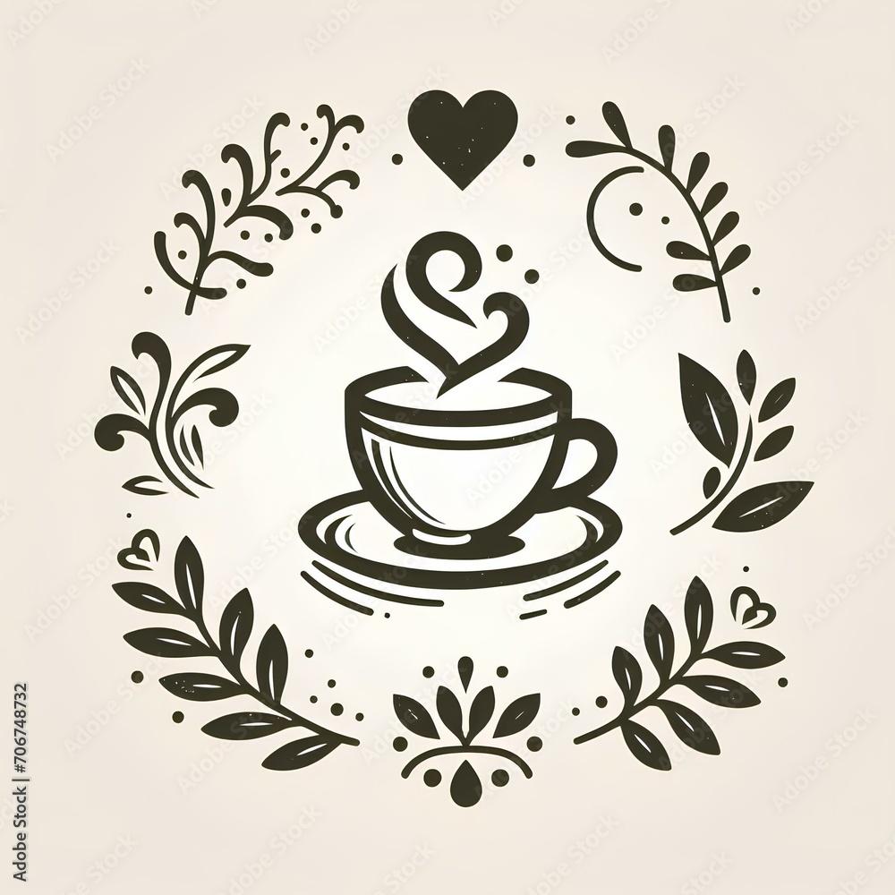 coffee shop logo AI generated coffee shop logo AI generated