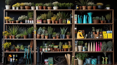 Retail shelves - gardening
