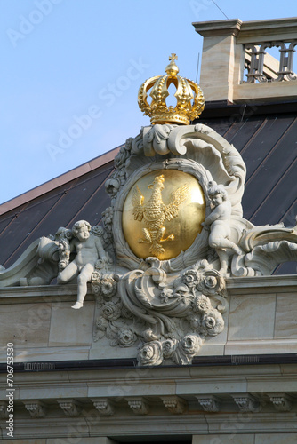 Detail of Coat of Arms of House of Hohenzollern at Potsdam City Palace photo