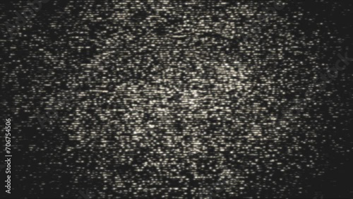 White noise effect vintage television vhs screen overlay 4k