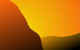 an abstract image of a mountain with a sun in the background