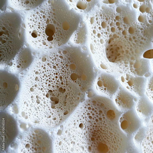 Sponge Art Background: Porous Material Close-Up
