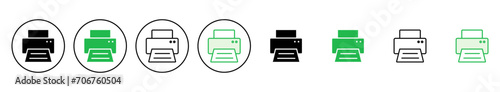 Print icon set. printer icon vector.