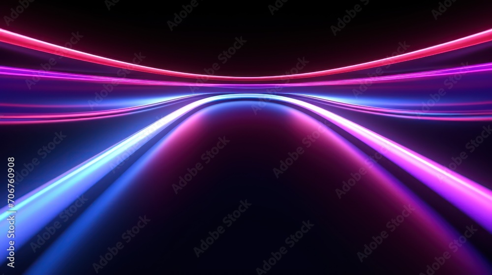 Abstract futuristic neon background, Ultraviolet spectrum. Cyber space. Futuristic wallpaper with isolated. Generative AI Abstract futuristic neon background, Ultraviolet spectrum. Cyber space. Futuristic wallpaper with isolated. Generative AI