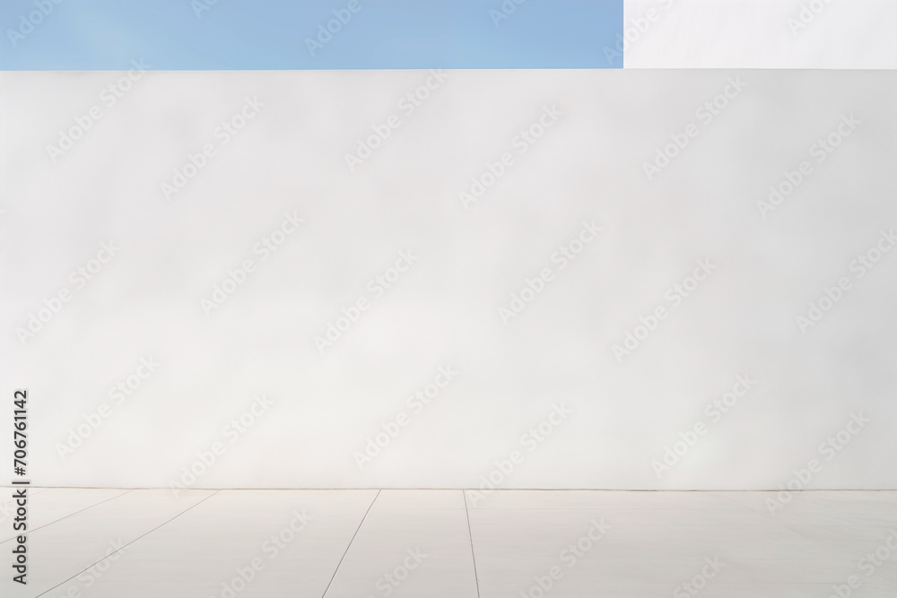 Simple white wall with an ethereal shadow.