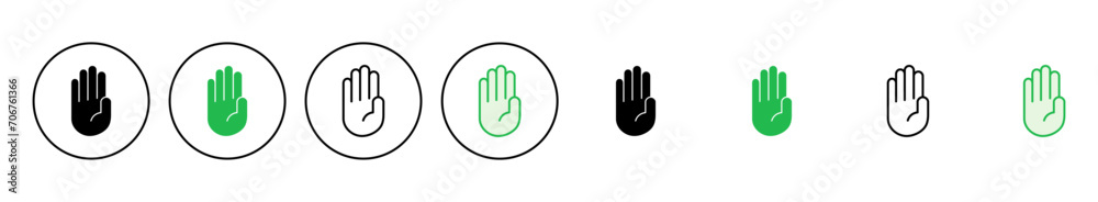 Hand icon set. hand vector icon, palm,click Hand icon set. hand vector icon, palm,click