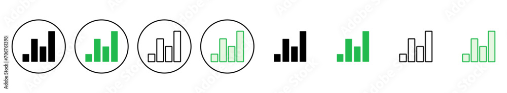 Growing graph Icon set. Chart icon. diagram icon Growing graph Icon set. Chart icon. diagram icon
