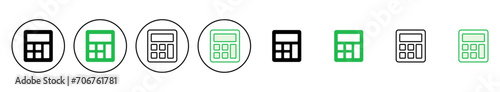 Calculator icon set. Accounting calculator icon. calculator vector