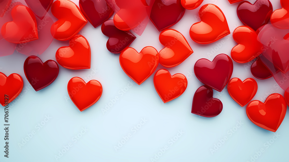 Vibrant Valentine's Day background, love background