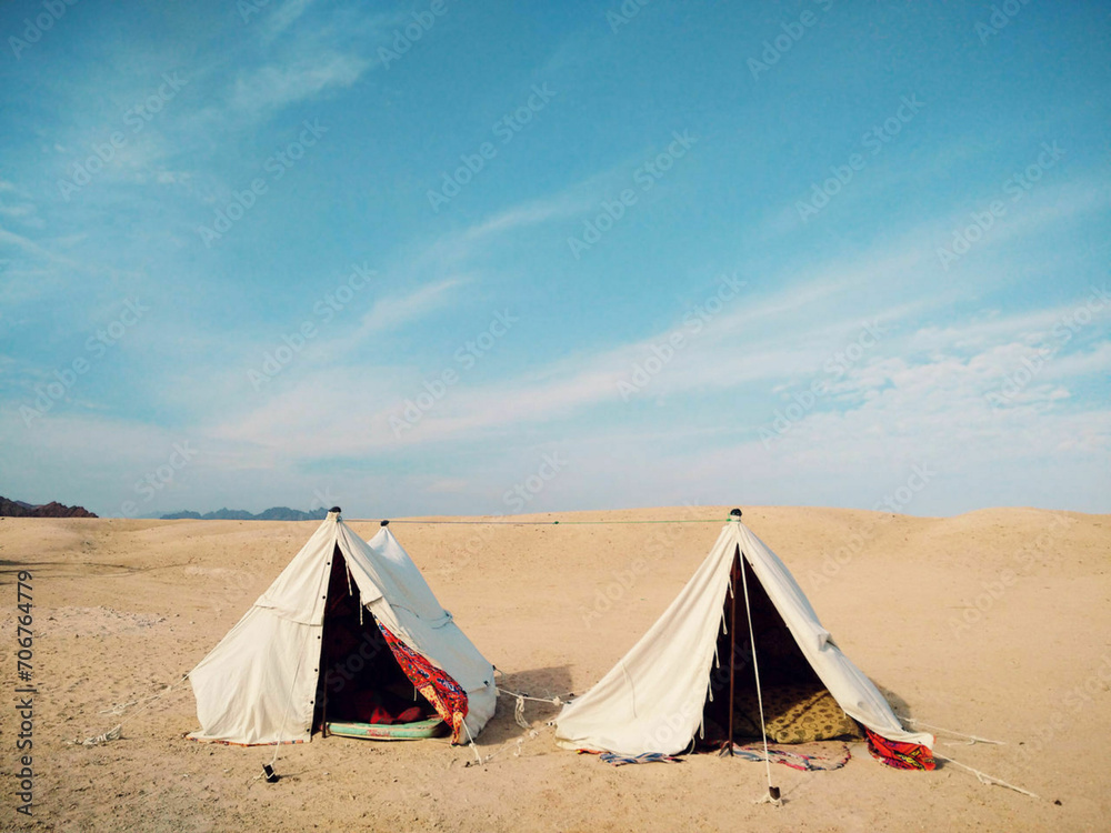 tent in the desert