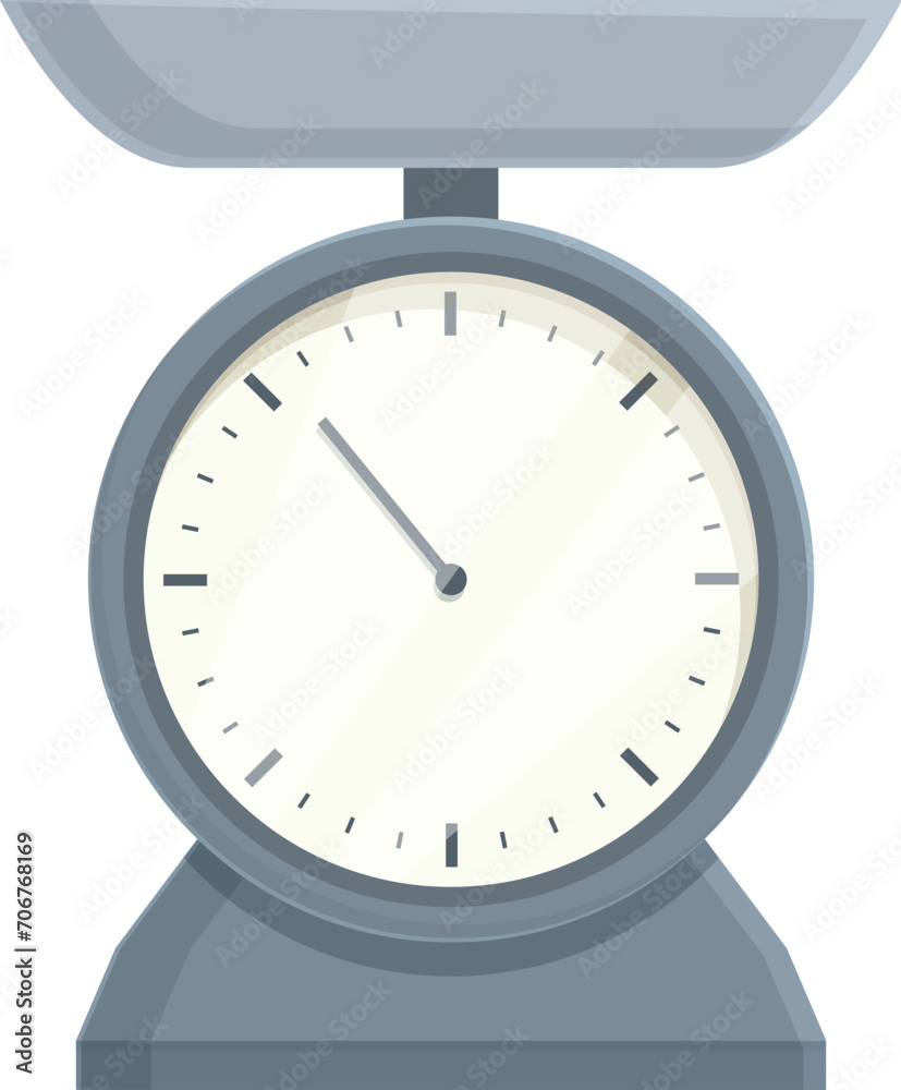Circle scales icon cartoon vector. Kitchen home tool. Utensil device cooking Circle scales icon cartoon vector. Kitchen home tool. Utensil device cooking