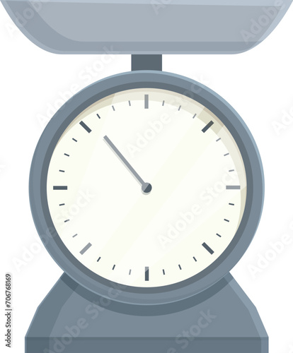 Circle scales icon cartoon vector. Kitchen home tool. Utensil device cooking