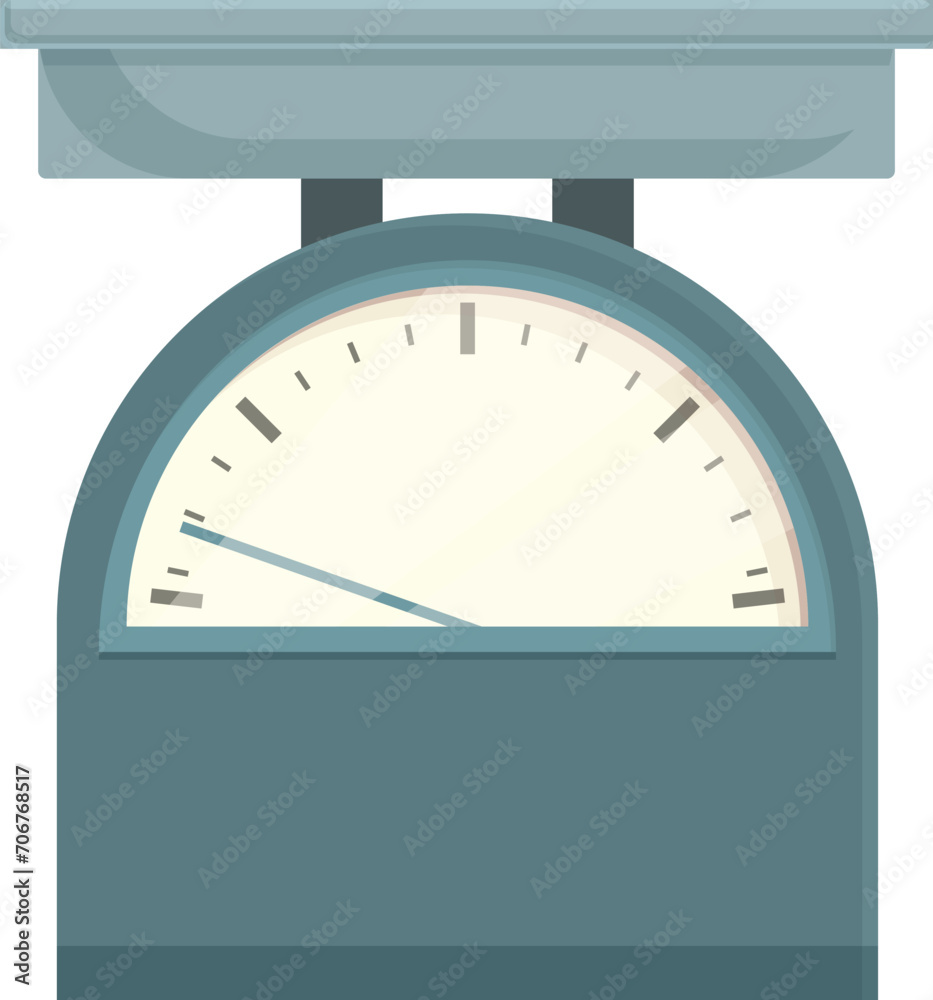 Equal scales icon cartoon vector. Kitchen tool. Device justice