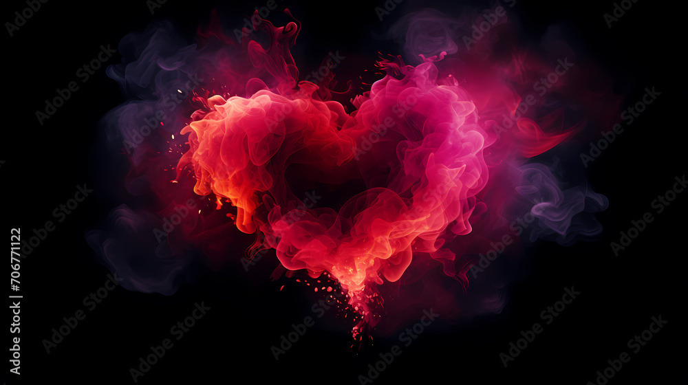 Romantic heart shaped Valentine's Day background for background, cards, flyers, posters, banners and cover designs etc.