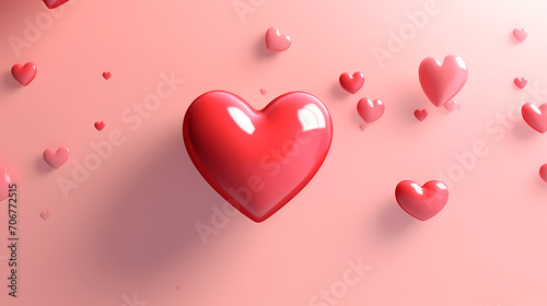 Vibrant Valentine s Day background  love background