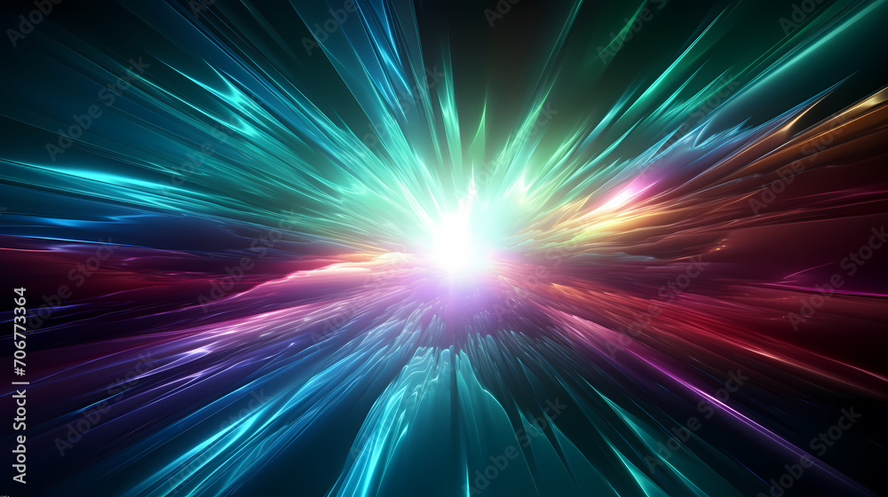 Obraz premium Modern digital abstract 3D background. Can be used to describe network capabilities, process flows, digital storage, science, education, etc.