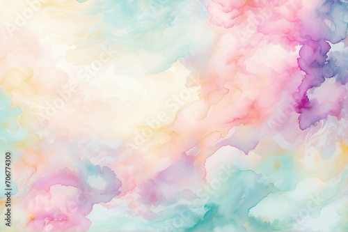 abstract watercolor background pastel color © rutchakon