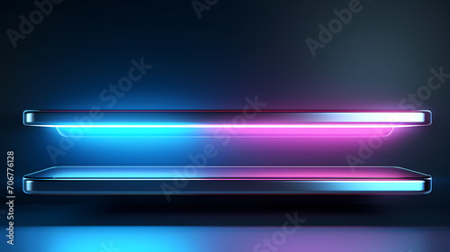 Podium, booth, stage, product background for displaying products, 3D rendering