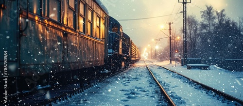 The freight train is moving...
