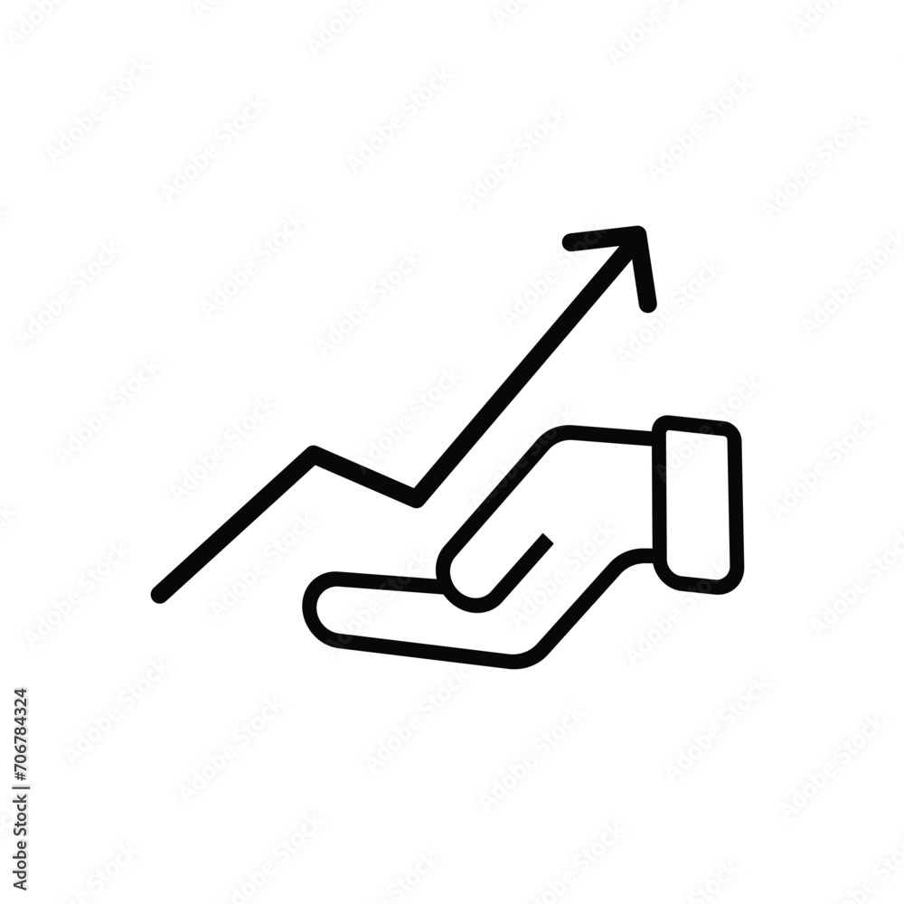 increased motivation icon, graph growth improvement, raise success marketing, thin line symbol on white background - editable stroke vector illustration increased motivation icon, graph growth improvement, raise success marketing, thin line symbol on white background - editable stroke vector illustration