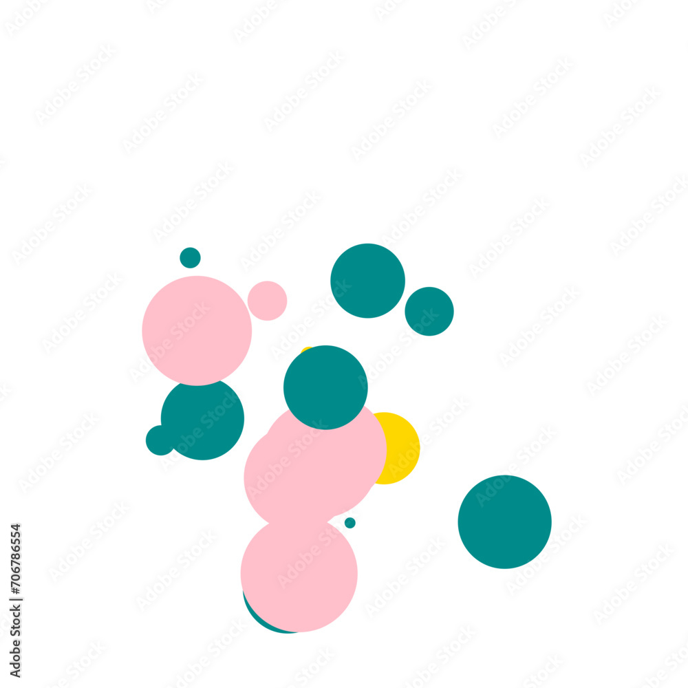 An abstract transparent bubble shape neon circles pattern design element. An abstract transparent bubble shape neon circles pattern design element.