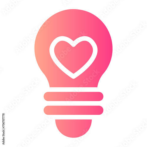 bulb gradient icon