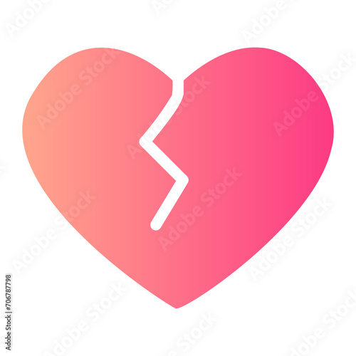 heartbreak gradient icon