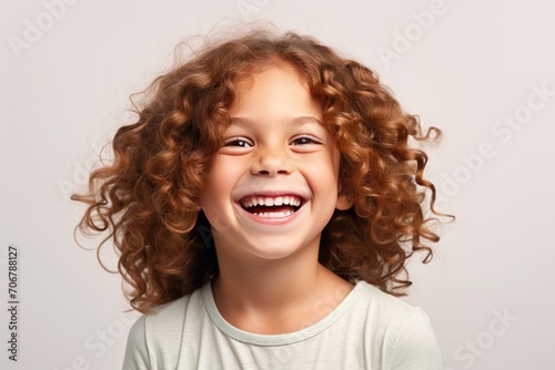 Child with joyful smile