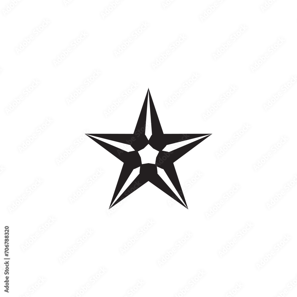 Fototapeta premium Star Logo design, nature, people, technology, engineering, health, medical, automotive, political. education, abstract, sports, animal. adventure. food, round, green, typography, 