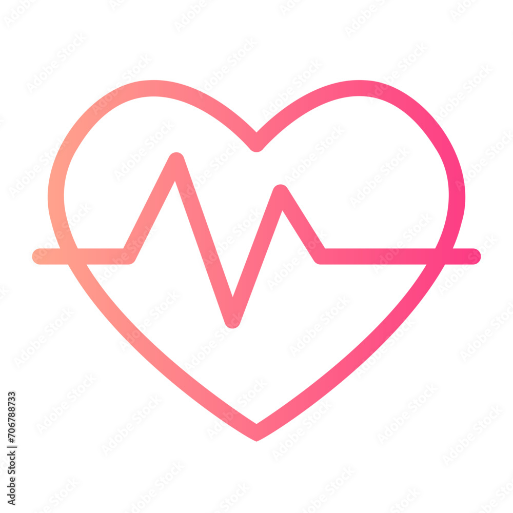 heart rate gradient icon