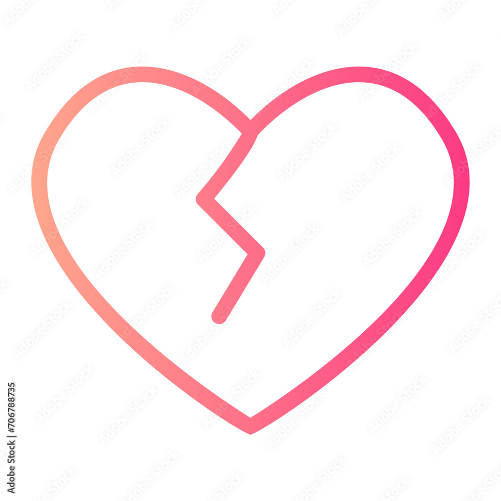 heartbreak gradient icon
