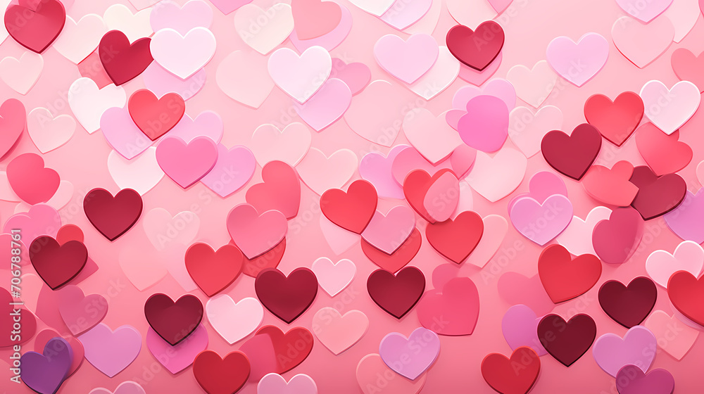 Romantic heart shaped Valentine's Day background for background, cards, flyers, posters, banners and cover designs etc.