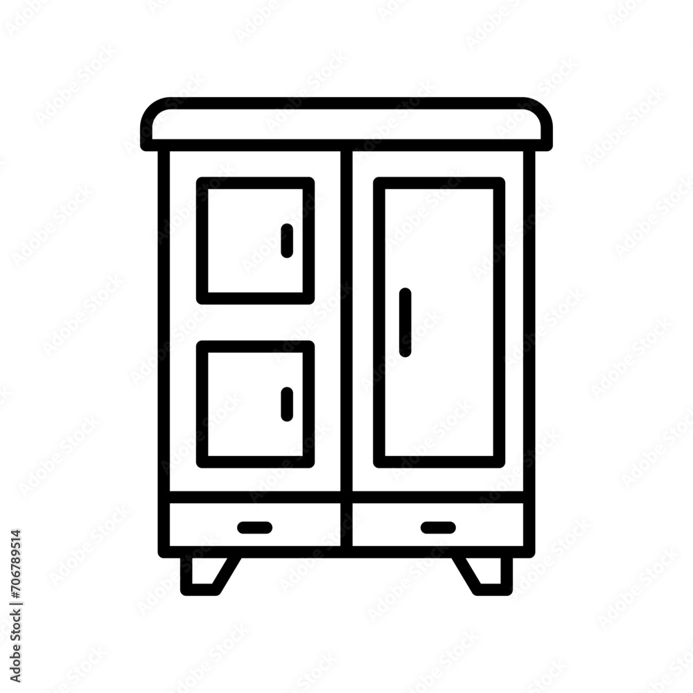 Cupboard icon vector design templates simple and modern Cupboard icon vector design templates simple and modern
