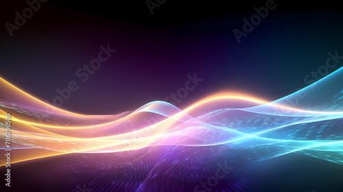 Future technology lines background, abstract future technology background