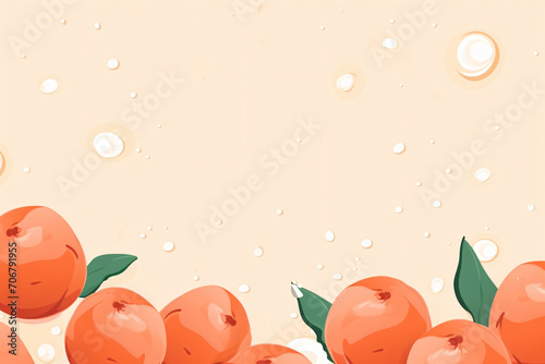 Peach and white color flat comic style background