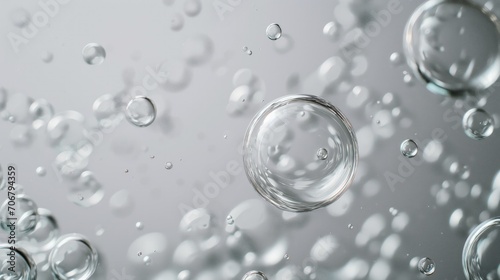 Abstract water bubbles background.