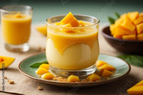 Mango Pudding dessert
