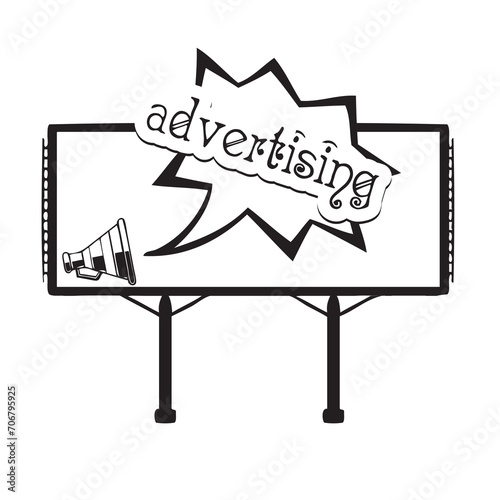Billboard with advertisement