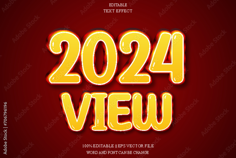 2024 view Editable Text Effect