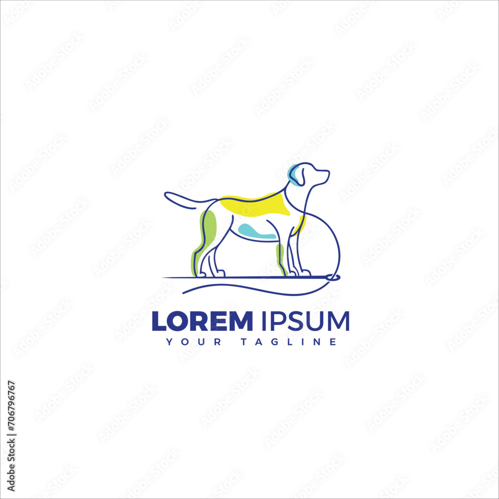 Dog, Knitting Logo Vector, can be used for knitting company logos, sewing. Dog, Knitting Logo Vector, can be used for knitting company logos, sewing.