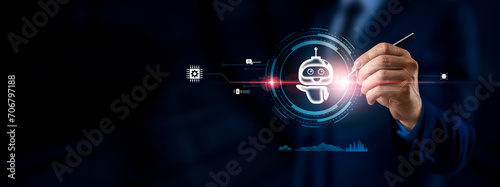 Innovative Business Talks. Pioneering AI Chatbot Solutions for Seamless Conversations, Customer Service Excellence, and the Digital Transformation Wave. photo
