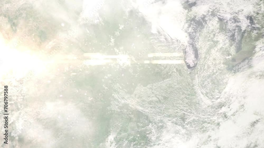 Zoom in from space and focus on Indianola, Iowa, USA. 3D Animation. Background for travel intro. Elements of this image furnished by NASA. Zoom in from space and focus on Indianola, Iowa, USA. 3D Animation. Background for travel intro. Elements of this image furnished by NASA.