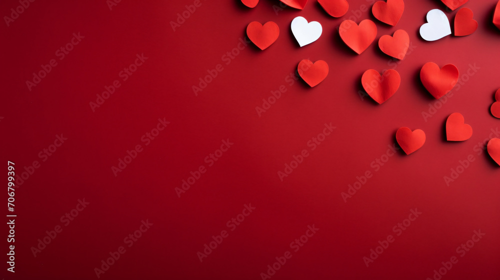red heart on a red background red heart on a red background