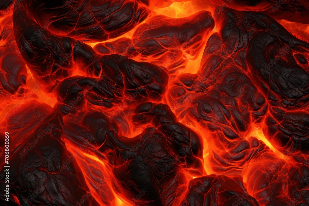 Molten Lava Background Texture