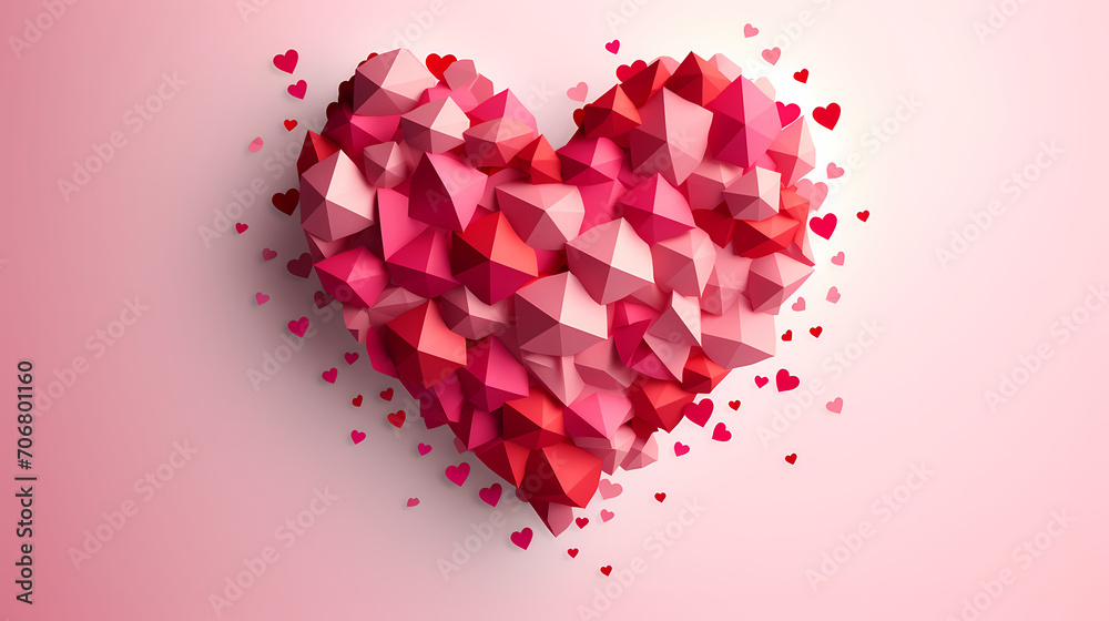 Vibrant Valentine's Day background, love background Vibrant Valentine's Day background, love background